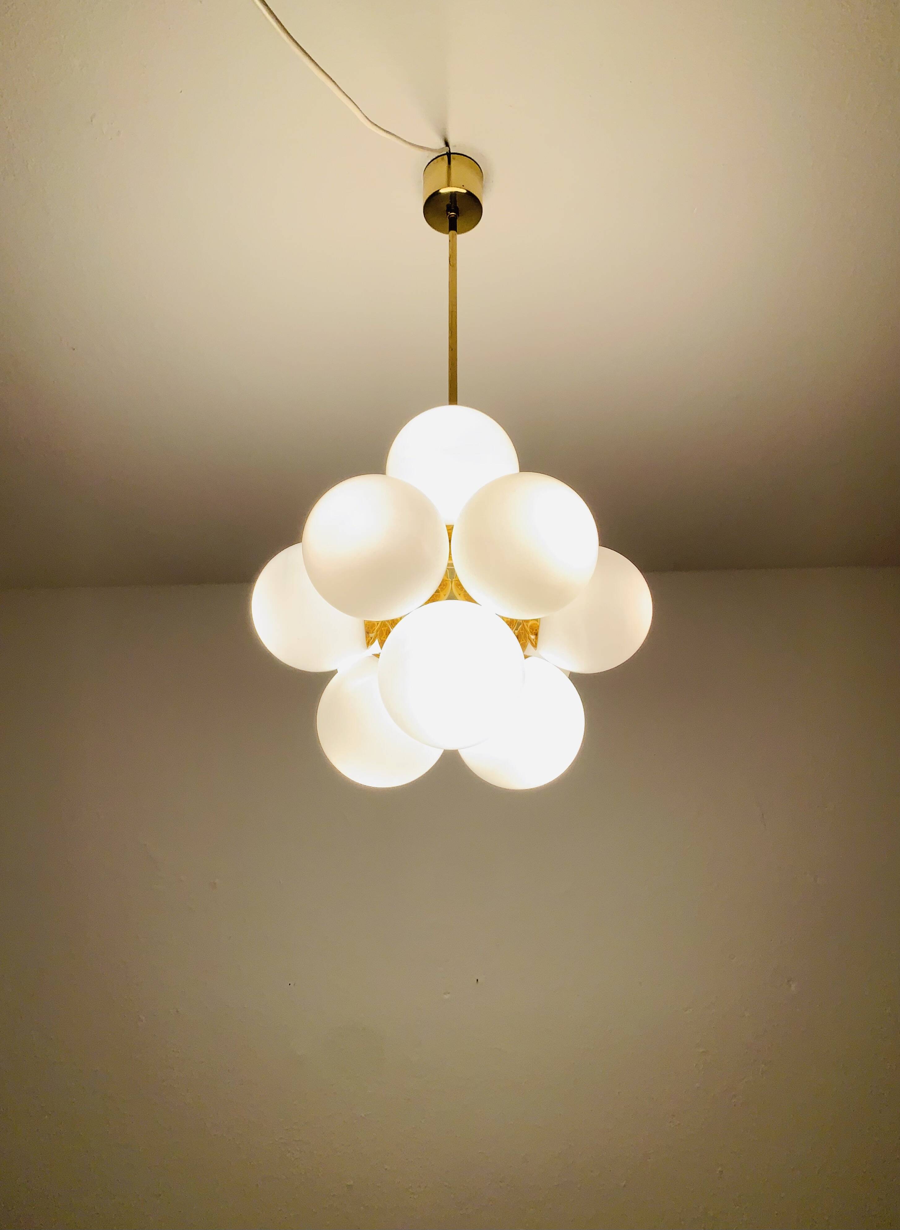 1 of 2 Sputnik Chandeliers by Kaiser Leuchten