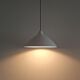 White metal pendant lamp by Lisa Johansson-Pape for Stockmann-Orno, Finland