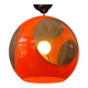 Vintage orange 'bug eye' Massive space age pendant lamp