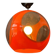 Vintage orange 'bug eye' Massive space age pendant lamp