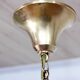 Art Deco suspension in pink and brass glass