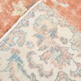 Tapis vintage en laine orange 310 x 217 cm, fait main, grand format