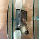 Pair of Veca wall lamps in blue/green tinted glass 1970
