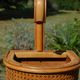 Vintage wicker and cane umbrella stand