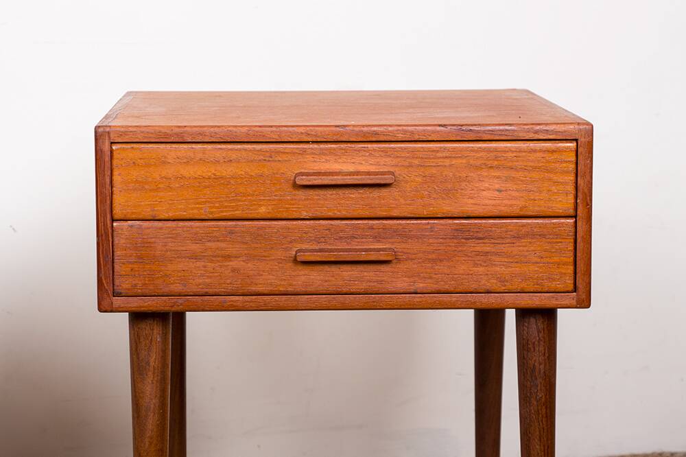 Pair of Danish teak bedside tables by PBJ Mobler 1960