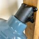 Industrial Blue Painted Factory Lamp Wall Light from Elektrosvit, 1960s