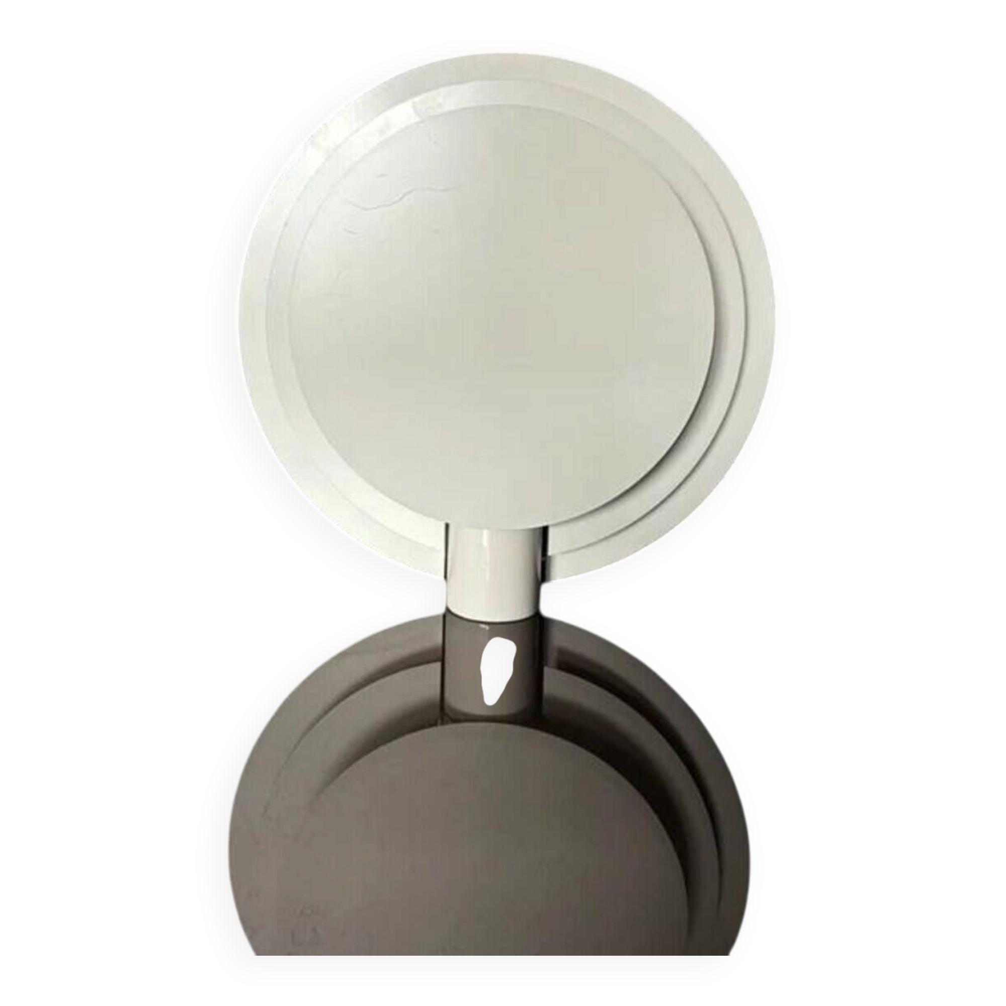 Lumiance Planeta wall lamp by Chris Hiemstra, cream aluminium, 1980s