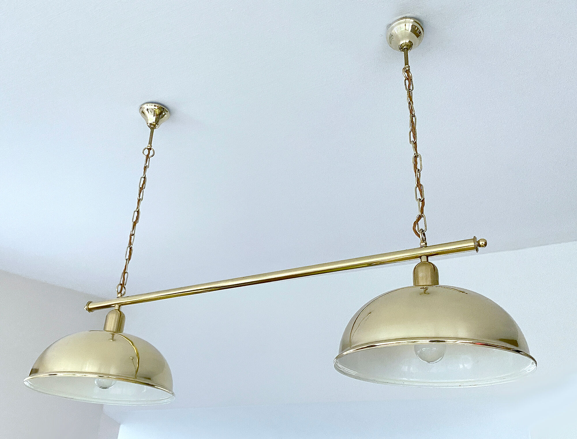 Vintage Grand Chandelier, Brass, 60s