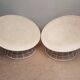Paire de fauteuils corbeille scoubidou