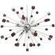 Lustre Ametista cubes murano verre spoutnik lustre