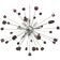 Ametista cubes murano glass sputnik chandelier