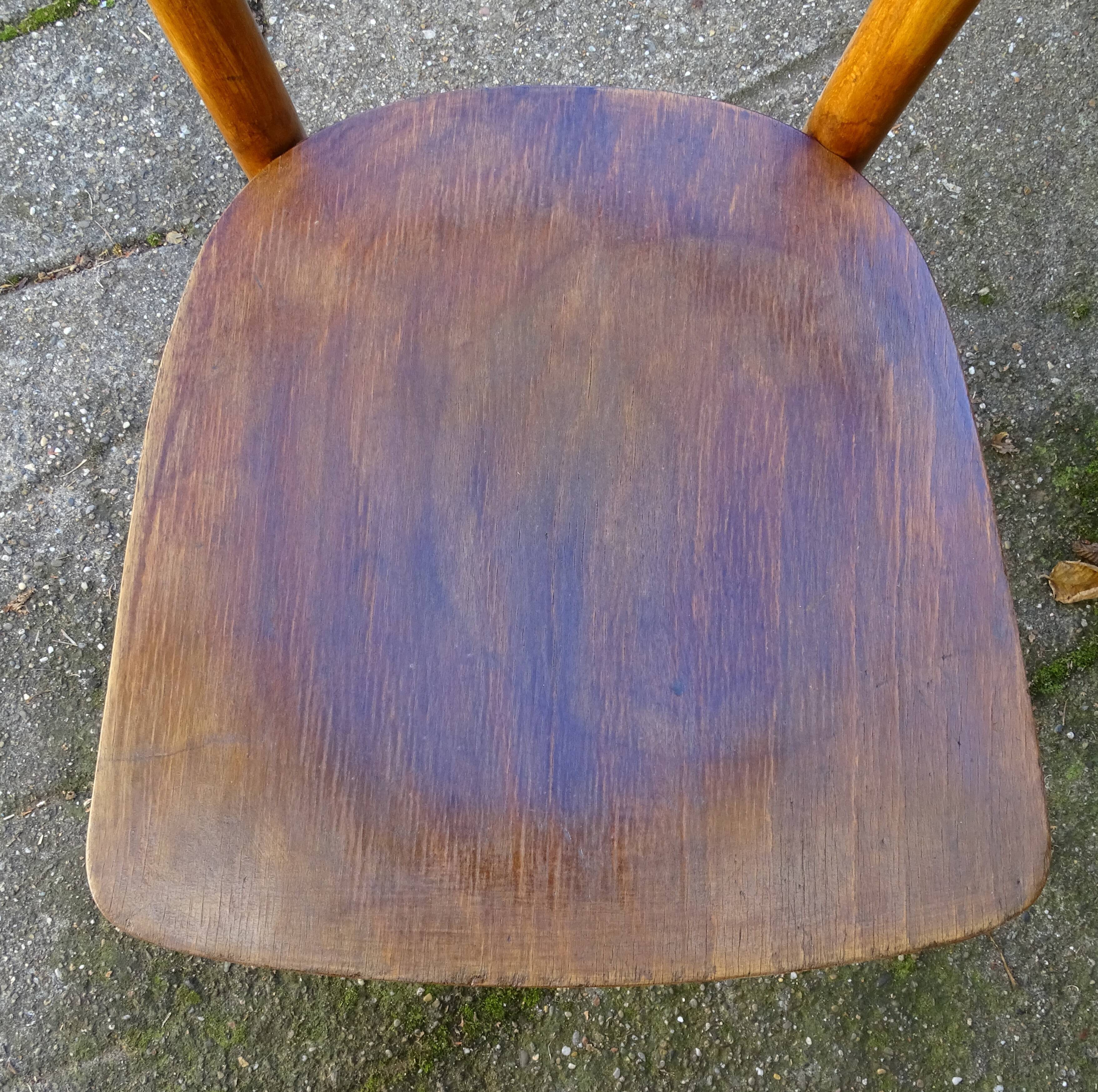 Lot of 2 chairs Thonet 1960 wood