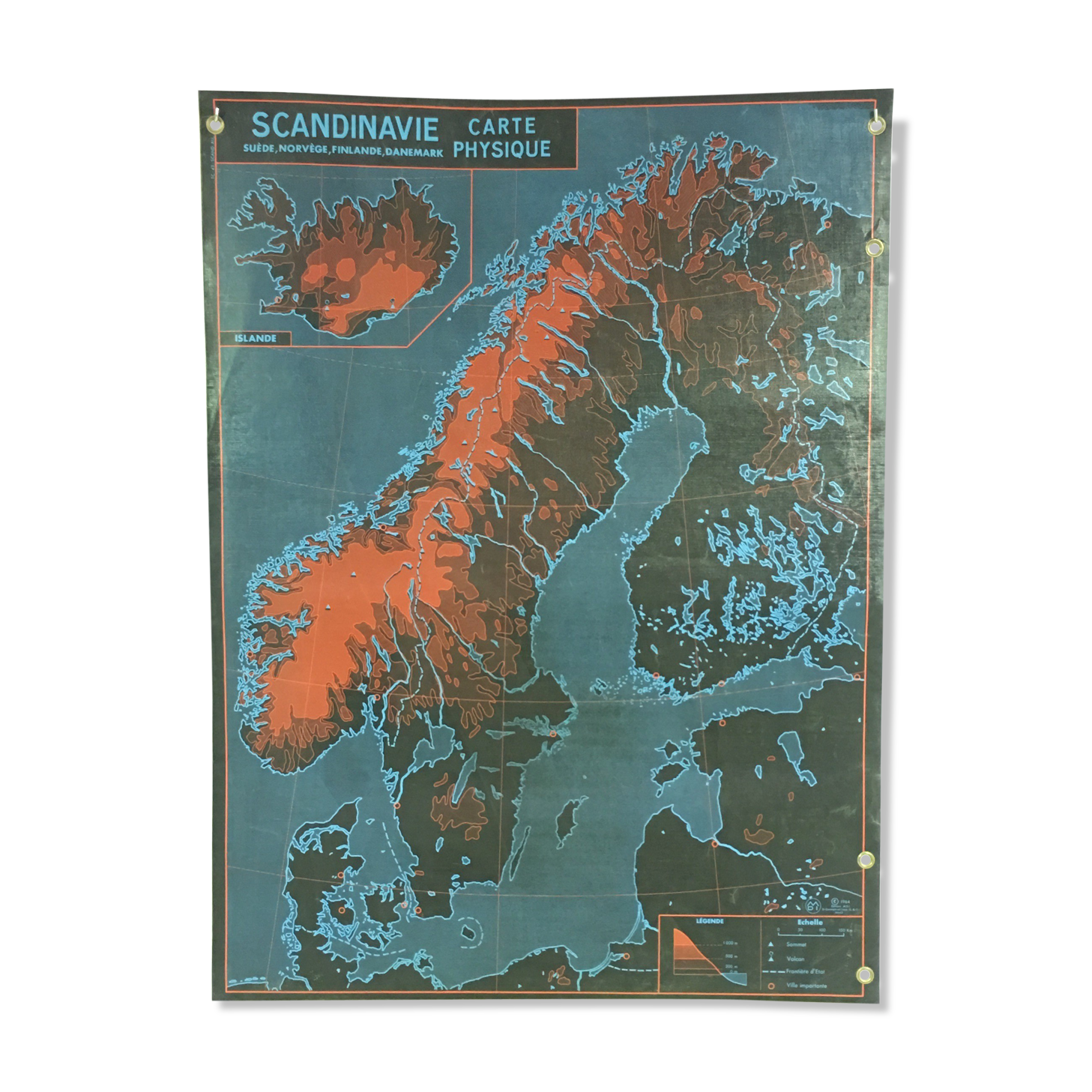 School poster geographical Scandinavia / Germany