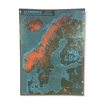 School poster geographical Scandinavia / Germany