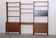 Large Scandinavian wall system in teak with integrated desk – vintage from the 1970s.