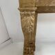 Napoleon III fireplace with claw feet in speckled marble, 19th century.