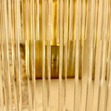 Applique verre et structure or Sciolari, Italie 1980s