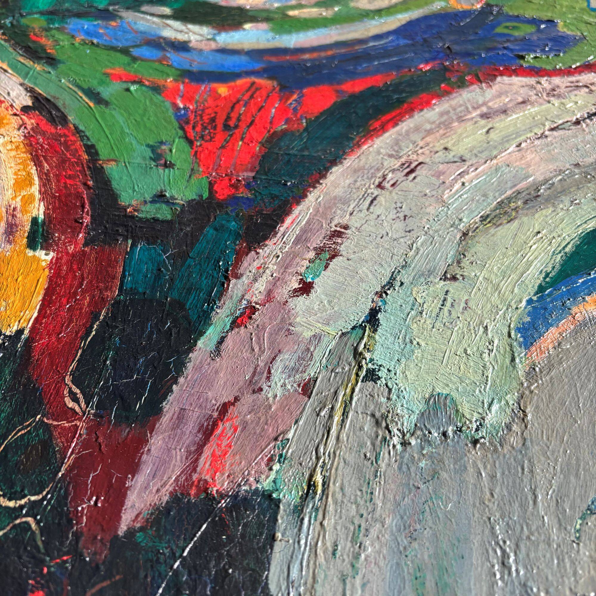 Midcentury abstract composition by Dutch artist Rien Goené (1929 – 2013)