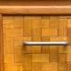 Bamboo cabinet woven and modular pine vintage 1960