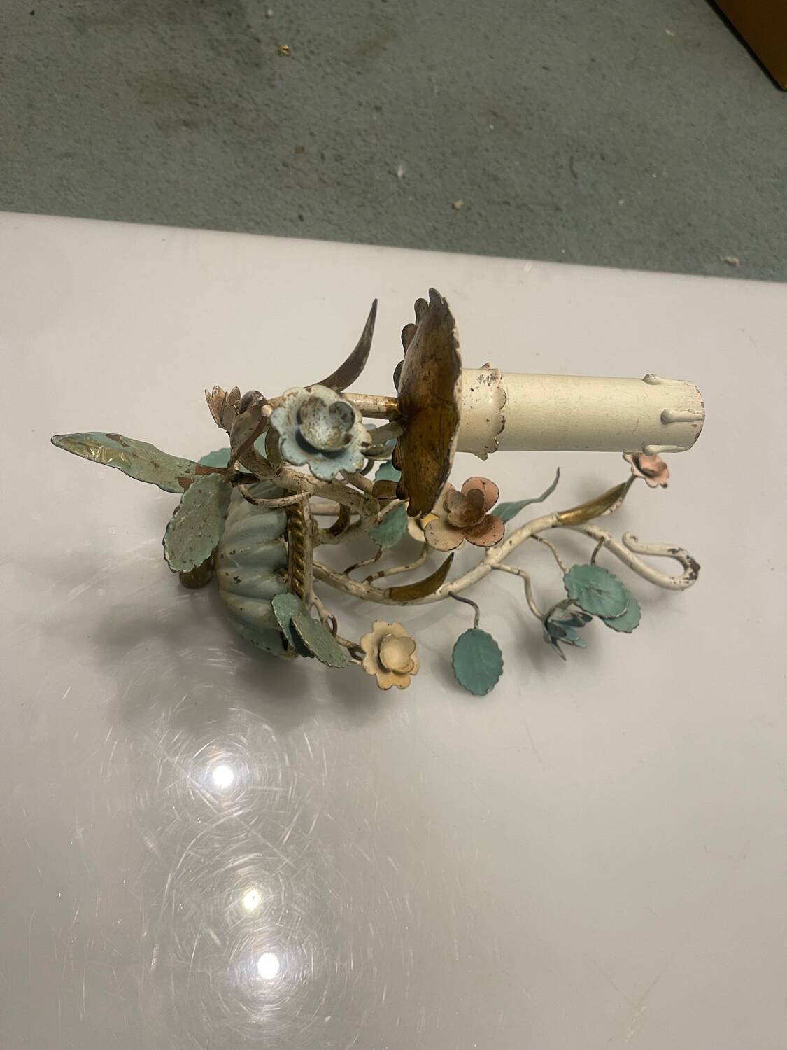 Italian Single Tole Sconce 1950’s