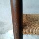 Fauteuil ancien paillé enfant vintage