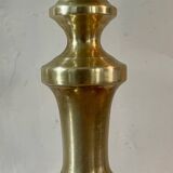 Pair of brass candlesticks from the 19th century.