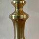 Pair of brass candlesticks from the 19th century.
