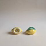 Set barbotine citron, saucière, poivrier et salière