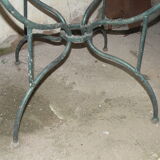Outdoor round table, garden year 1950