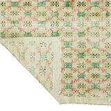 Anatolian handmade vintage rug 230 cm x 140 cm