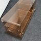 Vintage smoked plexiglas tv/hifi unit