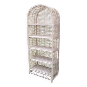 Étagère en rotin années