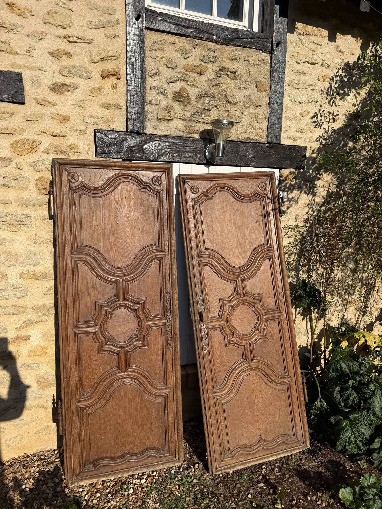 Solid oak doors of a gentleman's residence