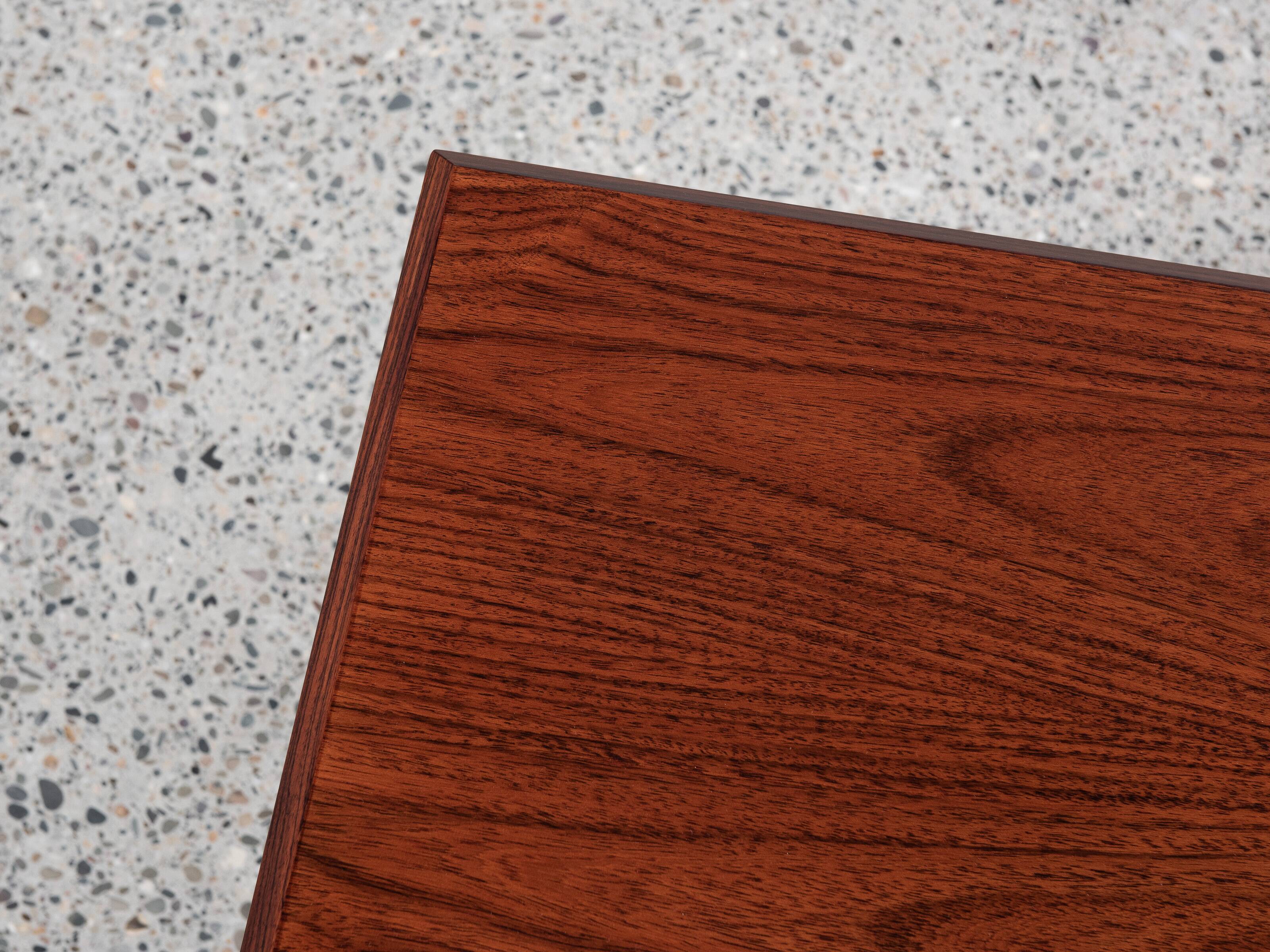 Midcentury Danish nest of 3 side tables in teak by Johannes Andersen for Silkeborg 1960s