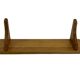 Vintage oak wall rack book shelf 1970s wood minimalist design