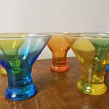 Set of 5 coloured dessert bowls Luminarc