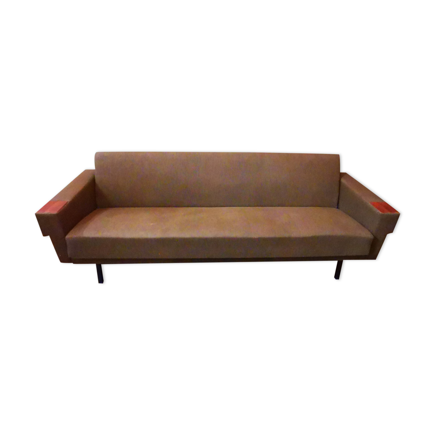 Sofa sofa daybed convertible 60 years 70 khaki