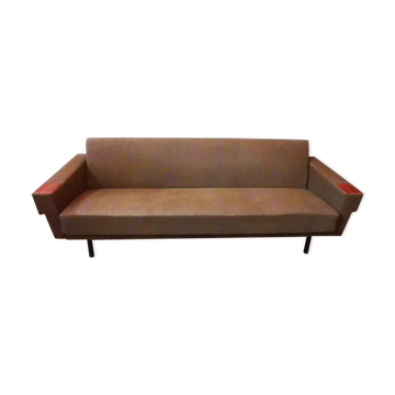 Sofa sofa daybed convertible 60 years 70 khaki