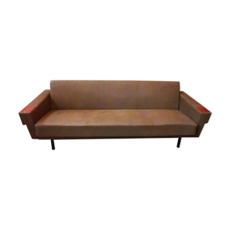 Sofa sofa daybed convertible 60 years 70 khaki