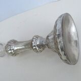 XlXth eglomisé glass candle holder