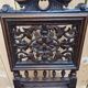 6 High Era chairs in carved solid oak and rattan caning.