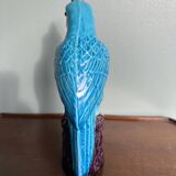 Porcelain parrot statuette