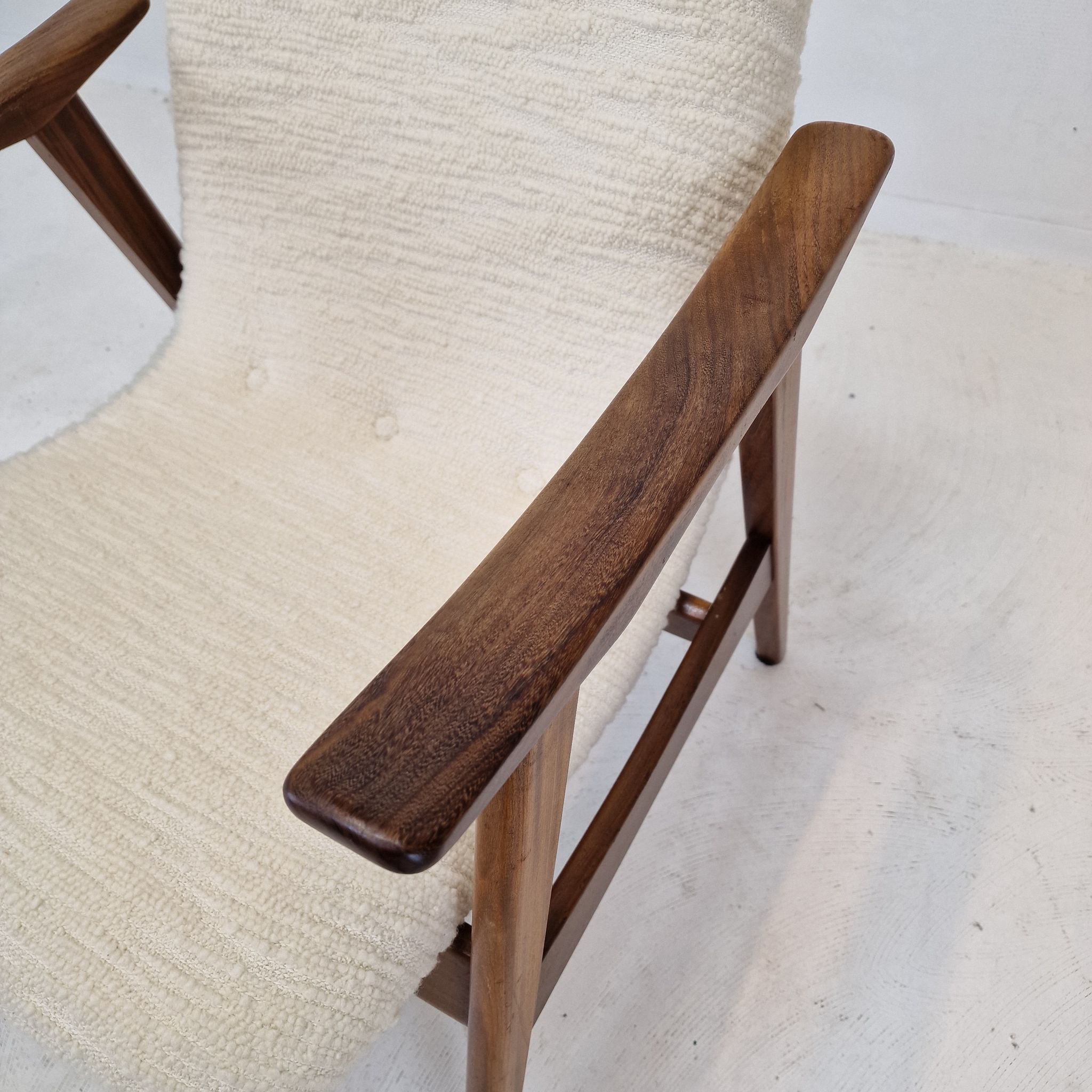 Mid Century Teak Wébé Armchair by Louis van Teeffelen, 1960's