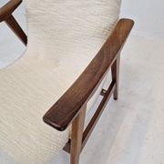Mid Century Teak Wébé Armchair by Louis van Teeffelen, 1960's