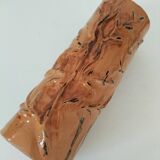 Stoneware vase signed LM, organic style, 70s/90s