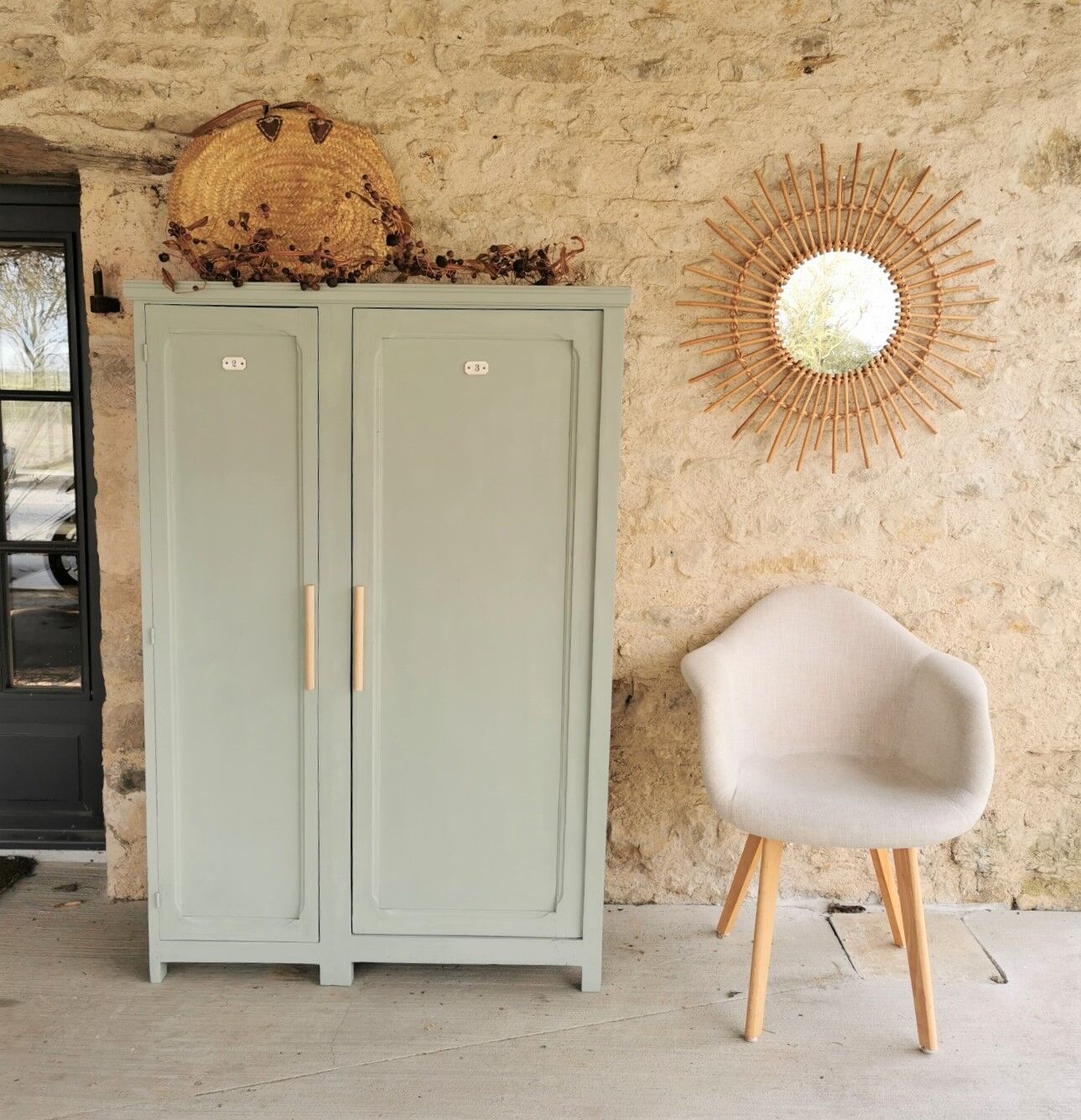 Armoire combinée vintage