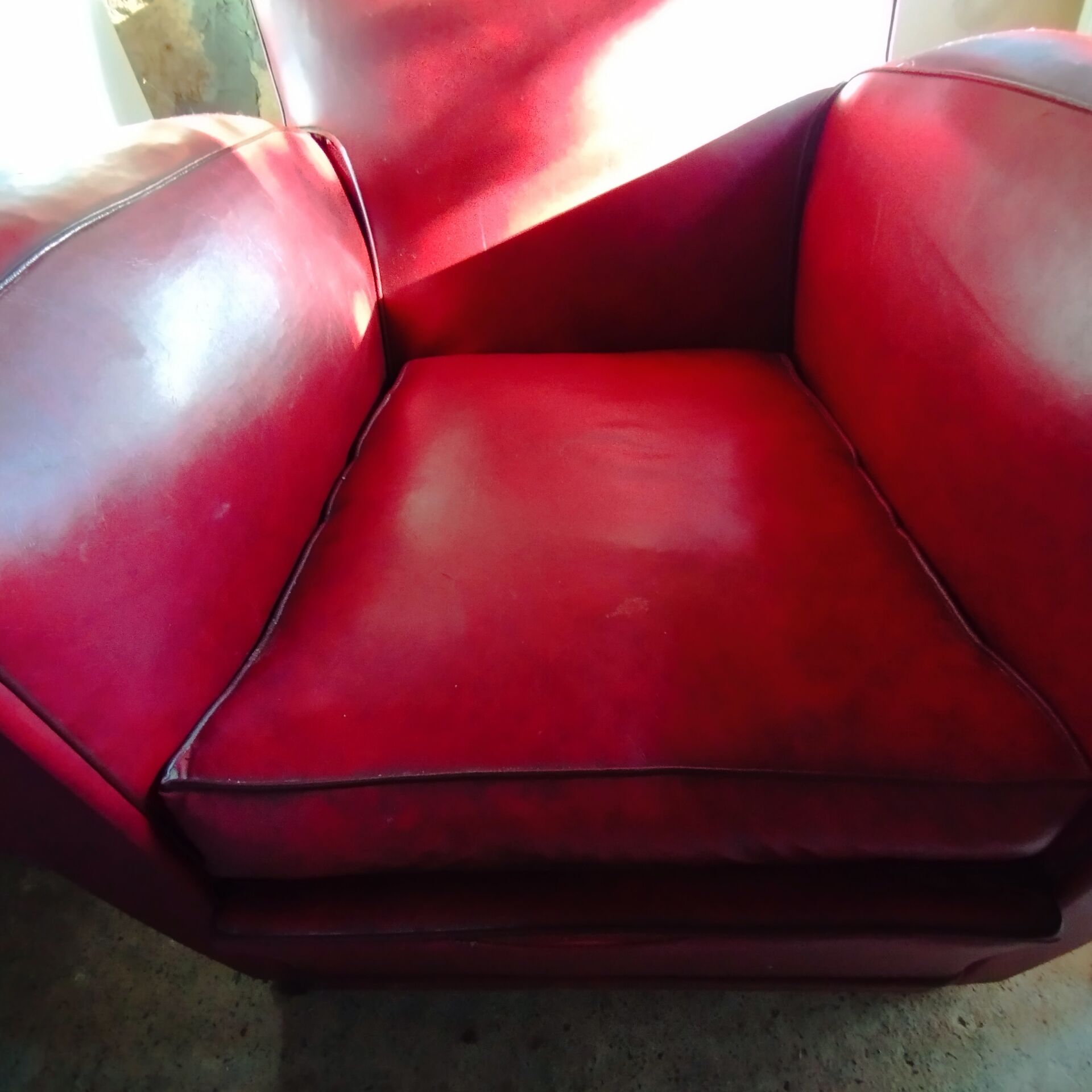 Fauteuil  club en skaï