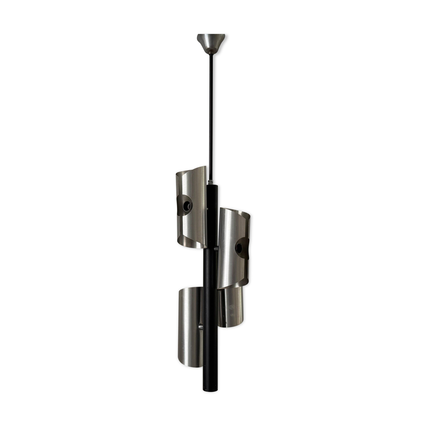Metal ceiling light with 4 heads, 1960s, Germany
