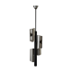 Metal ceiling light with 4 heads, 1960s, Germany