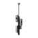 Metal ceiling light with 4 heads, 1960s, Germany